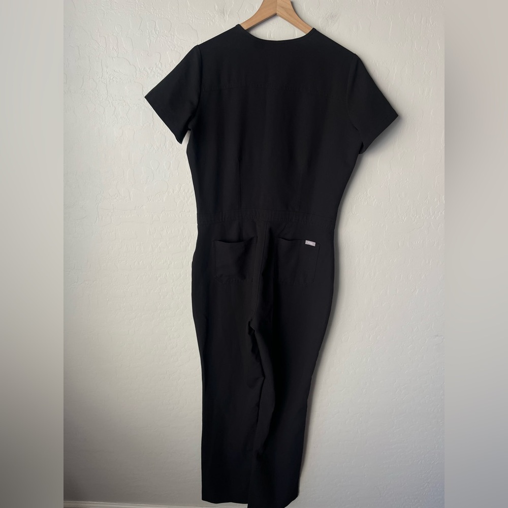 Figs Straight Leg Jumpsuit in Black - Picture 5 of 10